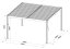 Bioklimatická pergola G21 Austin 4x4 m, antracitová hliníková