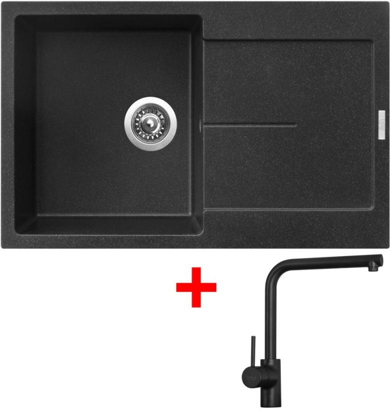 Sinks ULTIMA 790 Granblack + Elka černá matná Sinks ULTIMA 790 Granblack + Elka černá matná