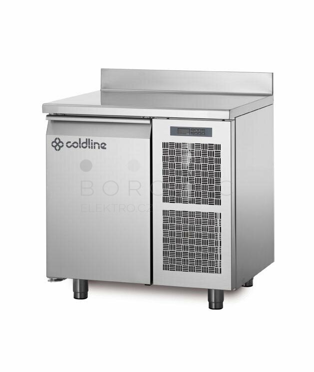 Coldline chladící stůl TA09/1M s deskou a zadním lemem Coldline chladící stůl TA09/1M s deskou a zadním lemem