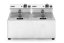 Ruční fritéza, 2 × 8 l, HENDI, Profi Line, 16L, 230V/7000W, 605x460x(H)369mm