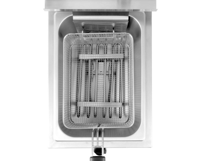 Hluboká fritéza XL s vypouštěcím kohoutkem, HENDI, Profi Line, 10L, 400V/6600W, 300x585x(H)377mm