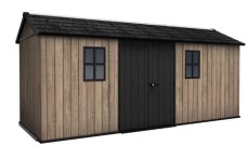 Zahradní domek Keter Apex 7,5 x 17 Ashwood, s podlahou