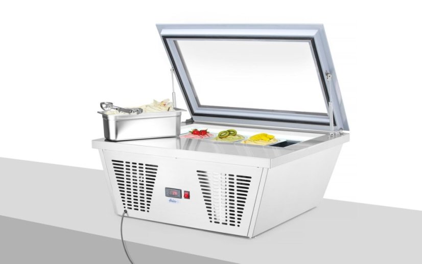 Mrazicí vitrína na zmrzlinu, Arktic, 230V/210W, 735x867x(H)373mm