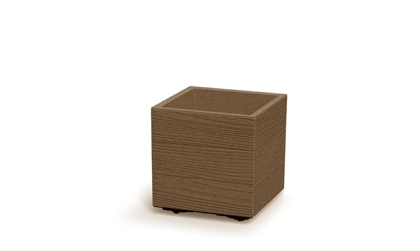 Květináč Prosperplast MADERA SQUARE eco wood 28,8 cm naturo