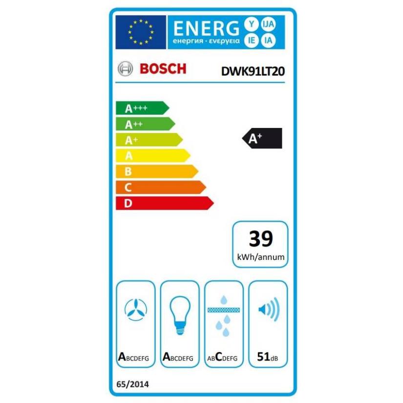 Komínová digestoř Bosch DWK91LT20