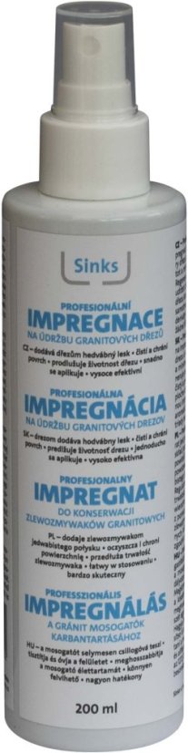 Sinks impregnace pro granitové dřezy Sinks impregnace pro granitové dřezy