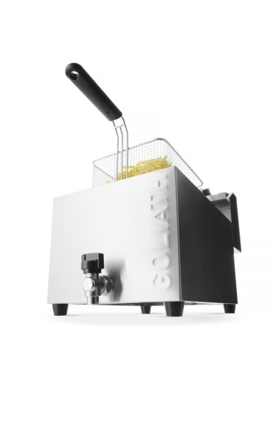 Fritéza XL s vypouštěcím kohoutem HENDI GOLIATH, HENDI, 10L, 400V/10200W, 300x585x(H)392mm