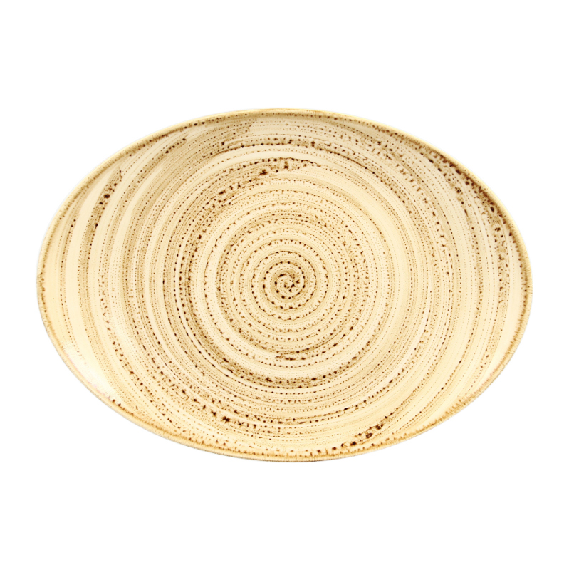 RAK Porcelain RAK Twirl talíř oválný 32 × 23 cm – beach | RAK-TWNNOP32BE RAK Porcelain RAK Twirl talíř oválný 32 × 23 cm – beach | RAK-TWNNOP32BE