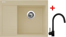 Sinks RIM 650 P Sahara + Vitalia černá matná
