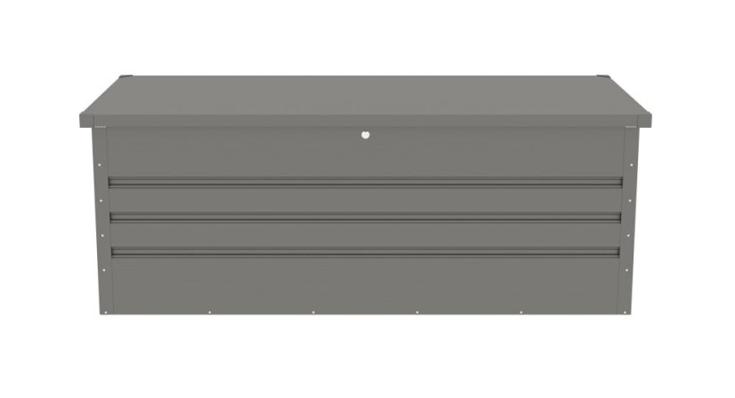 Zahradní box G21 Denver 560 L, metalický šedý plechový