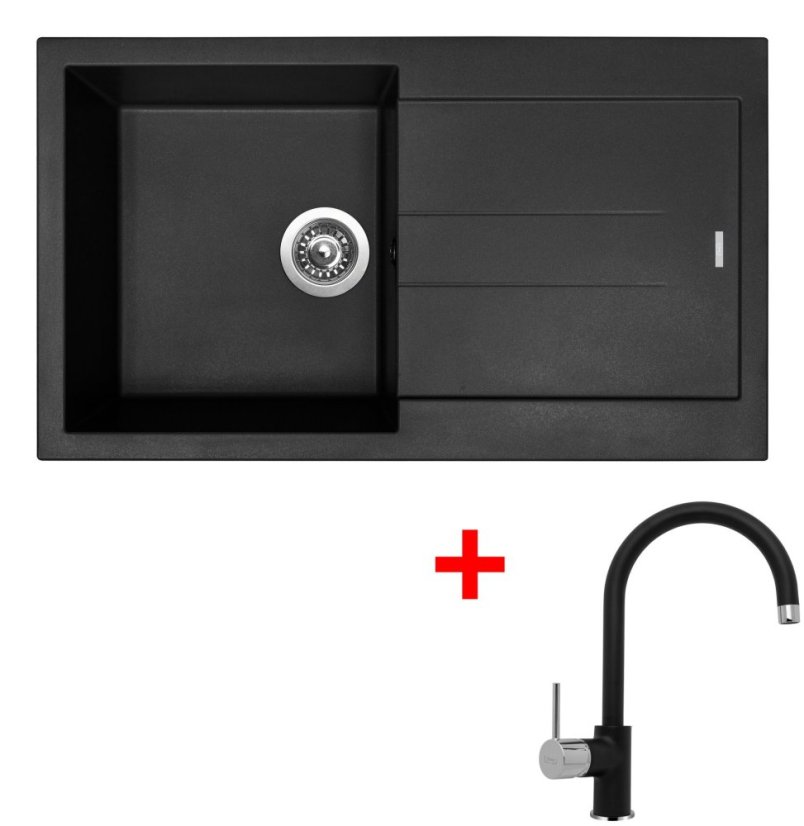 Sinks AMANDA 860 Pureblack + Vitalia GR Sinks AMANDA 860 Pureblack + Vitalia GR