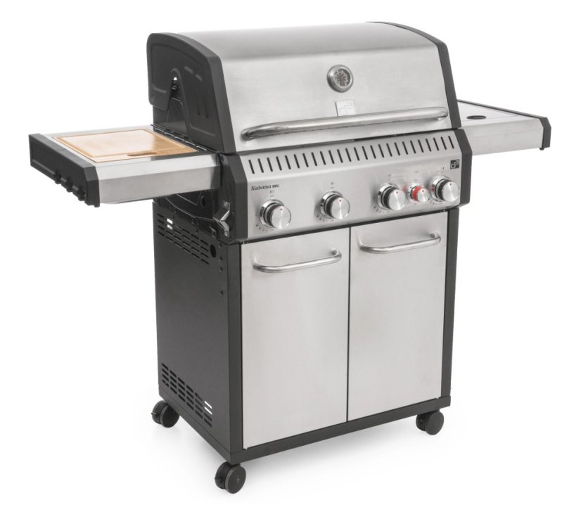 Plynový gril G21 Alabama Silver BBQ Premium Line, 5 hořáků + zdarma redukční ventil
