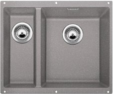 Blanco SUBLINE 340/160 U Silgranit aluminium s táhlem dřez vpravo