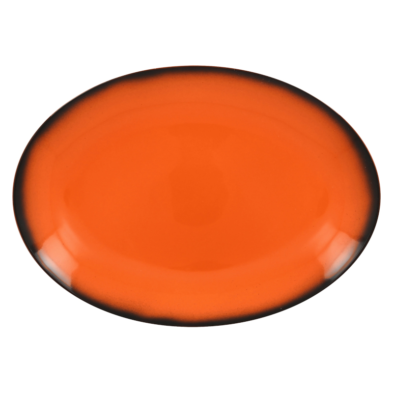 RAK Porcelain RAK Lea talíř mělký, oválný 36 × 27 cm, oranžový | RAK-LENNOP36OR RAK Porcelain RAK Lea talíř mělký, oválný 36 × 27 cm, oranžový | RAK-LENNOP36OR