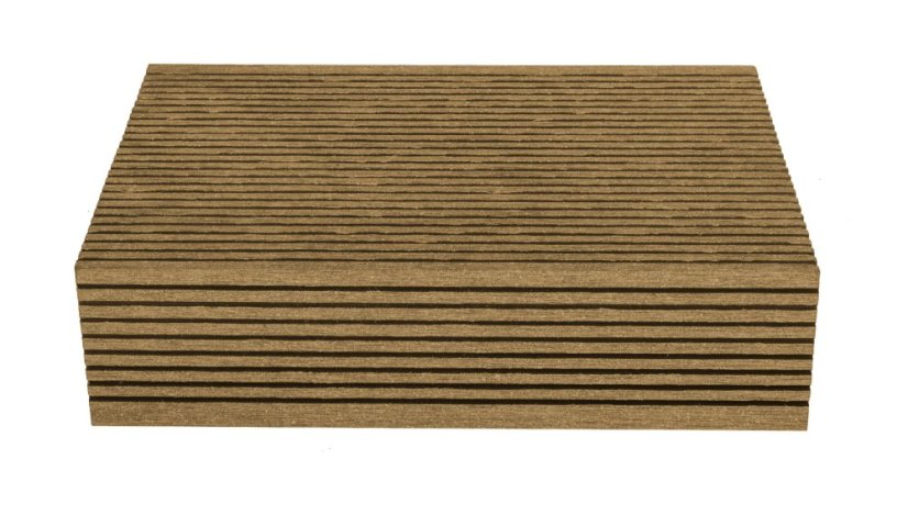 Terasové prkno G21 zakončovací, 2,5 x 14 x 400 cm, Cumaru WPC