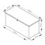 Zahradní box G21 Denver 400 L, šedý plechový