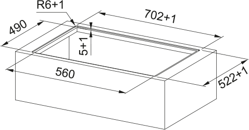 Indukční varná deska Franke FSM 7072 4RC R HI Černé sklo
