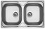 Sinks CLASSIC 800 DUO V 0,6mm matný