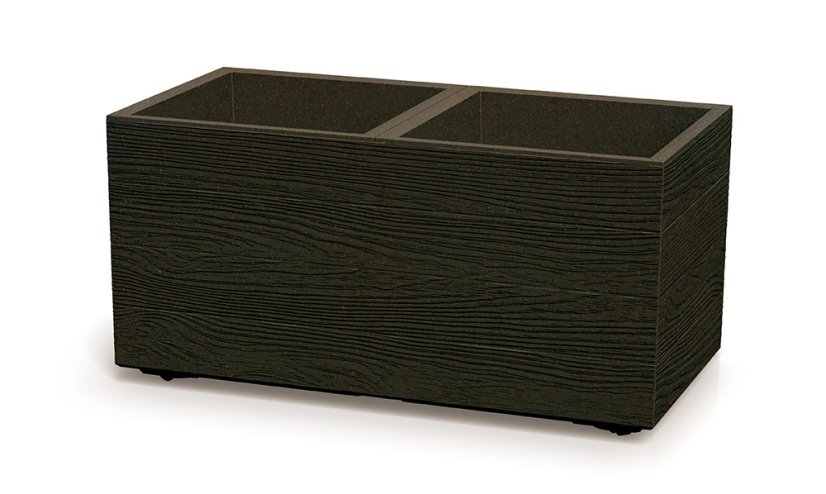 Květináč Prosperplast MADERA CASE eco wood 77 cm kávový