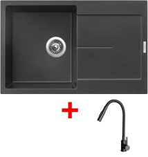 Sinks ULTIMA 790 Metalblack + ELASTA S černá matná