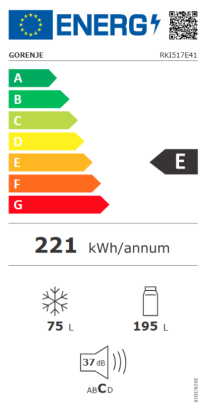 Vestavná chladnička Gorenje RKI517E41