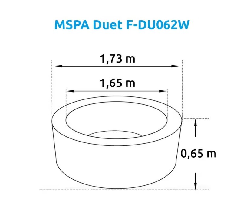 Nafukovací vířivka Marimex  MSPA Duet F-DU062W