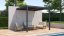 Bioklimatická pergola G21 Trenton Premium 3x3 m, antracitová hliníková