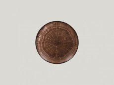 RAK Porcelain RAK Woodart talíř mělký coupe 21 cm – tmavě hnědá | RAK-WDNNPR21OB