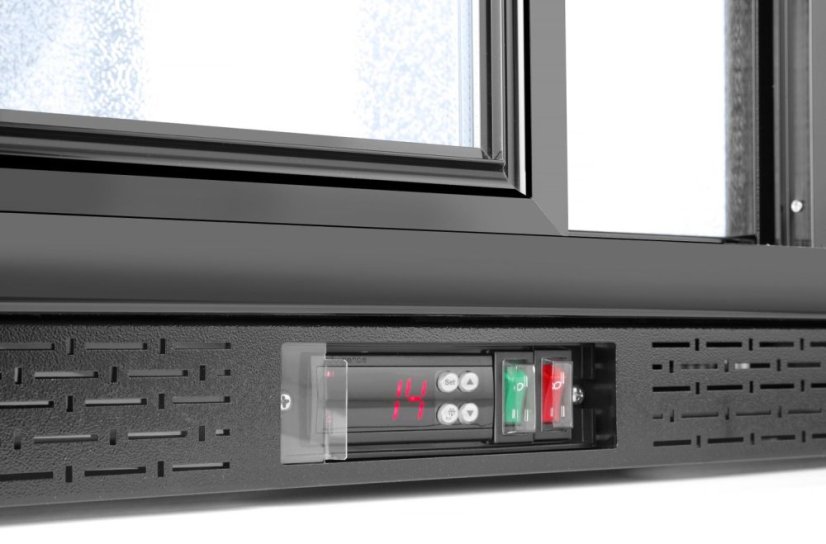 Zadní barová chladnička s dvojitými posuvnými dveřmi, Arktic, 158L, Černá, 230V/160W, 520x900x(H)870mm