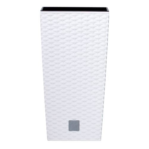 Květináč Prosperplast RATO SQUARE 20 x 20 x 37,6 cm, bílý Květináč Prosperplast RATO SQUARE 20 x 20 x 37,6 cm, bílý