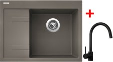 Sinks RIM 650 P Truffle + Vitalia černá matná