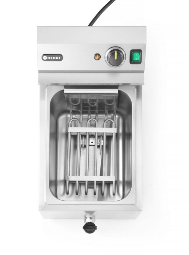 Fritéza XL s vypouštěcím kohoutem HENDI GOLIATH, HENDI, 10L, 400V/10200W, 300x585x(H)392mm