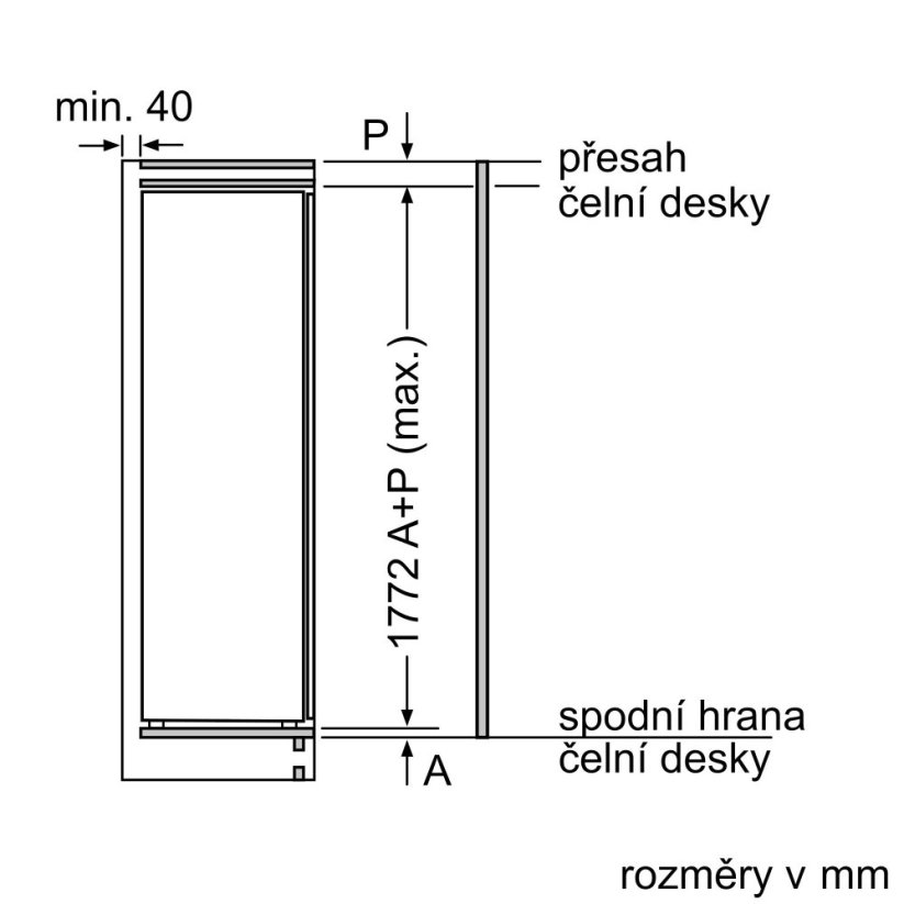 Vestavná chladnička Siemens KI82LADD0
