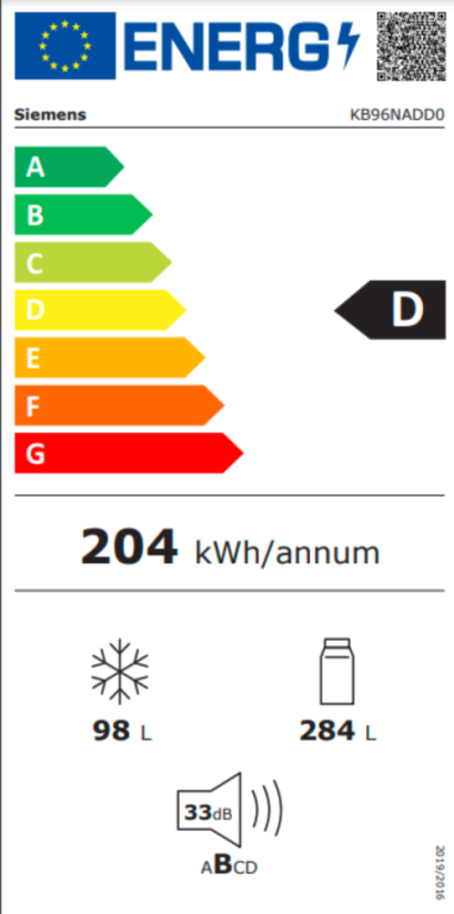 Vestavná chladnička Siemens KB96NADD0