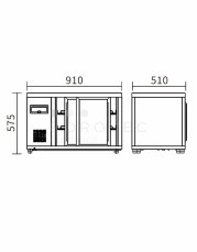 SAVE vitrína chladící RT-128L