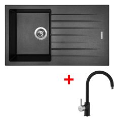 Sinks PERFECTO 860 Metalblack + Vitalia GR