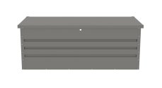Zahradní box G21 Denver 560 L, metalický šedý plechový