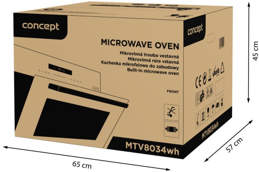 Mikrovlnná trouba Concept MTV8034wh