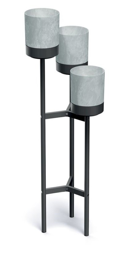 Stojan Prosperplast na květiny Bloomie Stand šedý 42 cm