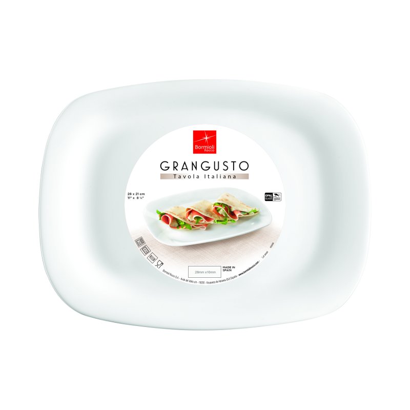 Bormioli Rocco Talíř 28 × 21 cm – PIADINA | BR-431241 Bormioli Rocco Talíř 28 × 21 cm – PIADINA | BR-431241