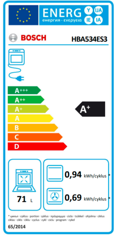 Vestavná trouba Bosch HBA534ES3