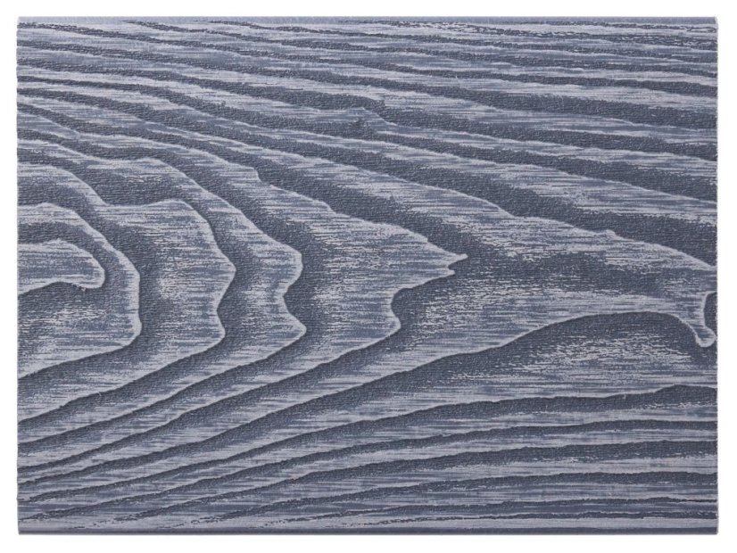 Terasové prkno G21 2,5 x 14,8 x 400 cm, Silver Wood s kulatými výřezy, WPC
