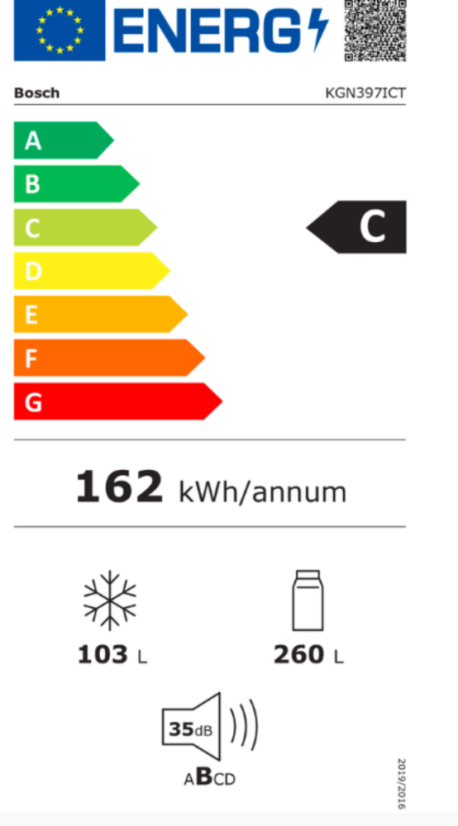 Kombinovaná chladnička Bosch KGN397ICT