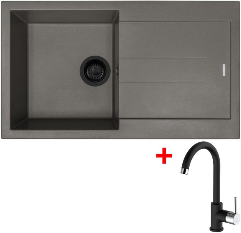 Sinks AMANDA 860 BL Nanotruffle + MIX 35 Nanoblack Sinks AMANDA 860 BL Nanotruffle + MIX 35 Nanoblack