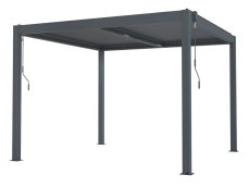 Bioklimatická pergola G21 Austin 3x3 m, antracitová hliníková