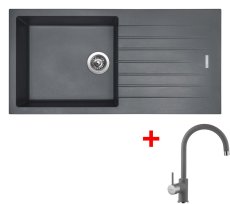 Sinks PERFECTO 1000 Titanium + Vitalia GR