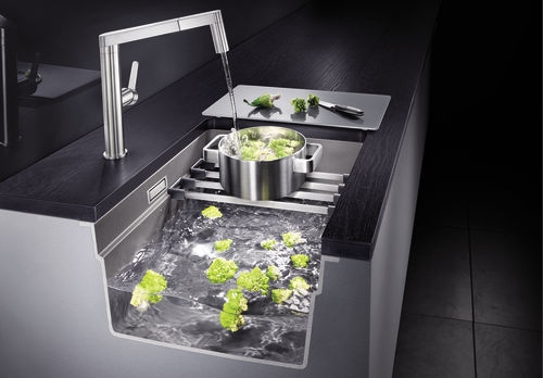 Blanco ETAGON 500 U InFino Silgranit černá bez odtokové armatury + pojezdy