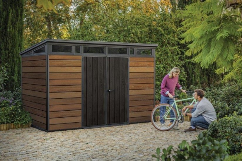 Zahradní domek Keter Signature 11x7 Walnut, s podlahou