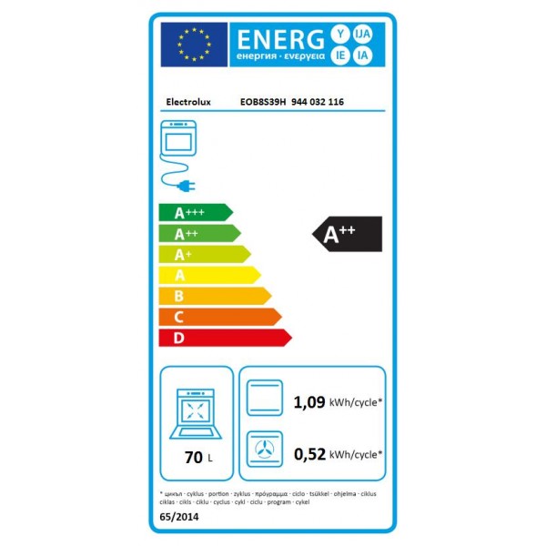 Vestavná parní trouba Electrolux EOB8S39H