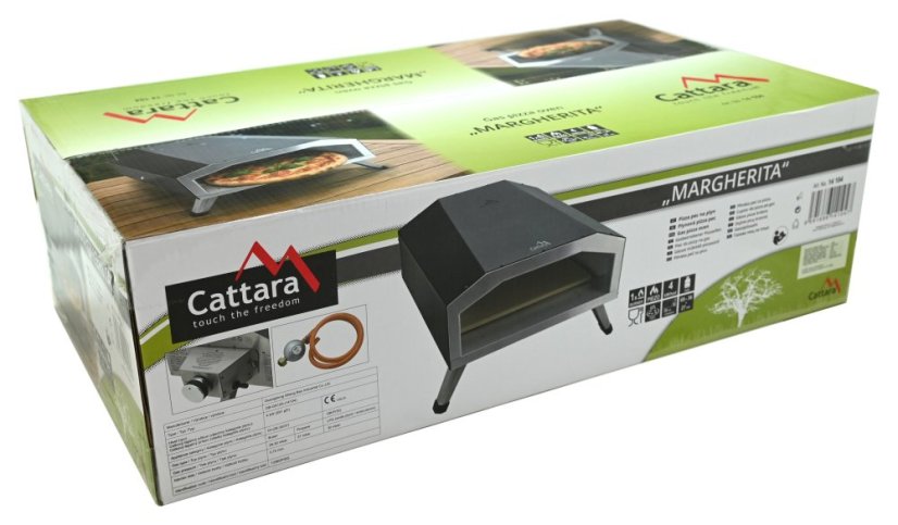 Cattara Pec na pizzu plynová MARGHERITA s regulátorem